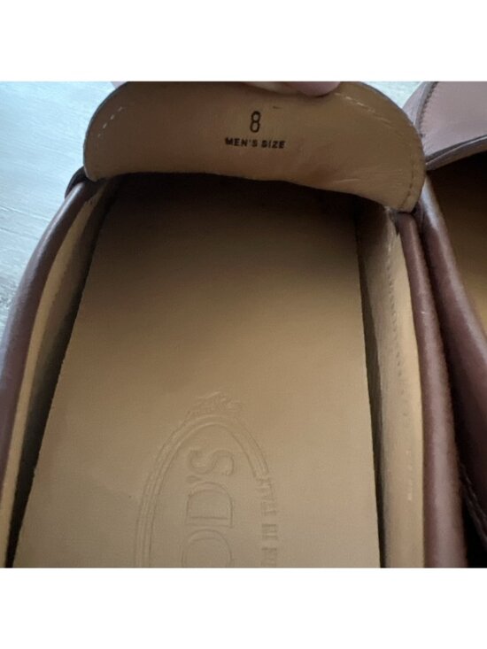 Tod\'s City Gommino Leather Penny Loafers Mens US 9 Cuoio Brown Slip On Italy New main image 9